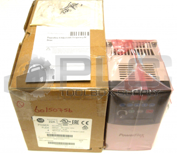 NEW ALLEN BRADLEY 22A-V4P5N104 /A AC DRIVE POWERFLEX 4 1PH INPUT 90-132V 