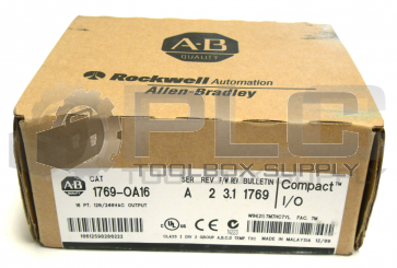 NEW SEALED ALLEN BRADLEY 1769-OA16 OUTPUT MODULE SER A REV 2 COMPACT I/O