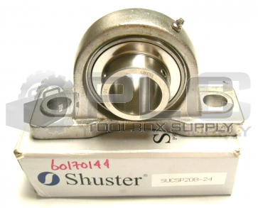 NEW IN BOX SHUSTER SUCSP208-24 PILLOW BLOCK CORROSION RESISTANT 1-1/2IN BORE