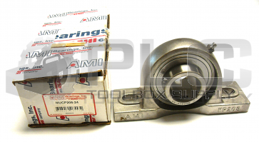 NEW AMI MUCP208-24 STAINLESS STEEL PILLOW BLOCK 