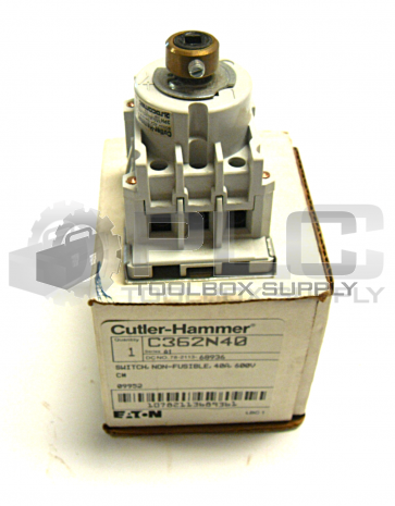 NEW CUTLER HAMMER C362N40 SWITCH 