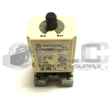 SQUARE D 9050 JCK23V20 TIMING RELAY W/ BASE NR61  