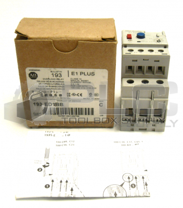 NEW IN BOX ALLEN BRADLEY 193-ED1BB C OVERLOAD RELAY E1 PLUS