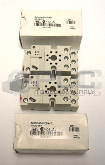 LOT OF 2 NEW AUTOMATION DIRECT 750-2C-SKT RELAY SOCKET