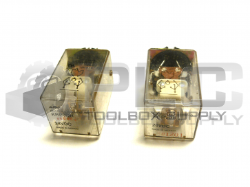 LOT OF 2 POTTER & BRUMFIELD KRP3DH RELAY 24VDC 