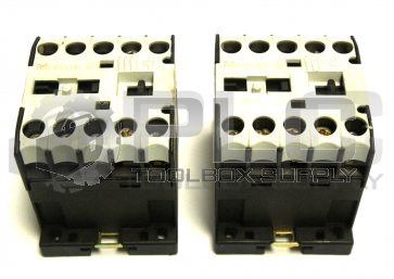 LOT OF 2 MOELLER DIL EM-10 CONTACT RELAY DILEM10