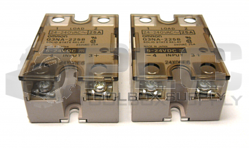 LOT OF 2 OMRON G3NA-225B SOLID STATE RELAY