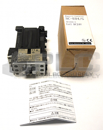 NEW IN BOX FUJI ELECTRIC SC-E04/G MAGNETIC CONTACTOR 24VDC COIL