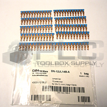 NEW LOT OF 10 AUTOMATION DIRECT DN-12JL14B-A DINNECTOR TERMINAL BLOCK 