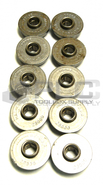 LOT OF 10 MATHEWS 29000 FLANGE BEARING NON-PRECISION 7/16IN BORE HEX