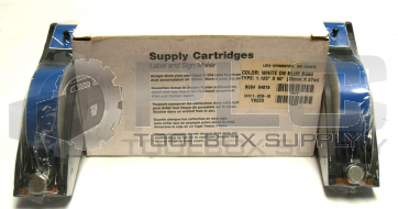 NEW IN BOX BRADY 64819 WHITE ON BLUE CARTRIDGES 1.125"X90' 2-8239-00 PKG OF 2 