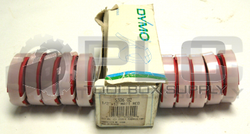 NEW BOX OF 10 DYMO 5306 02 1/2"X12" MATT RED EMBOSSING TAPE