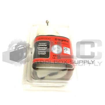 NEW LEGRAND L620CCCV3 TURNLOK CONNECTOR NEMA L6-20R  