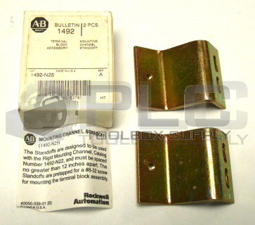 NEW ALLEN BRADLEY 1492-N25/A 2 PCS TERMINAL MOUNTING BLOCK
