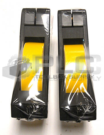NEW LOT OF 2 BRADY 2-8235-00 TAPE CARTRIDGE BLACK ON YELLOW 64811