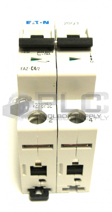 NEW EATON FAZ-C4/2 CIRCUIT BREAKER 20Q3