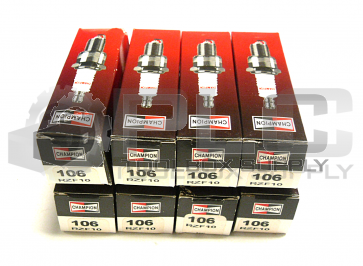 NEW LOT OF 8 CHAMPION 106 RZF10 SPARK PLUG 
