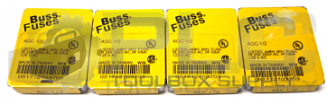 LOT OF 20 BUSS FUSES AGC-1/2 FUSE 
