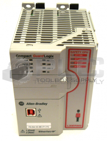 ALLEN BRADLEY 1769-L30ERMS /A PLC CONTROLLER COMPACTLOGIX DUAL ETHERNET 