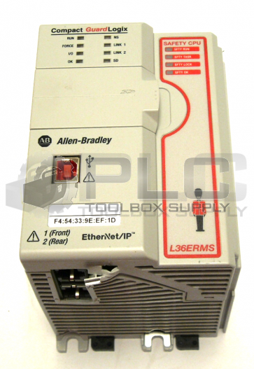 ALLEN BRADLEY 1769-L36ERMS /A COMPACT GUARDLOGIX CPU  *READ*