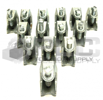 NEW LOT OF 14 THOMAS & BETTS 500SC BEAM CLAMP THREADED MALLEABLE IRON 1/4IN