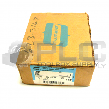 NEW BOX OF 2 CROUSE HINDS LB47 OUTLET BODY 1-1/4"