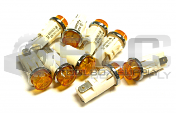NEW LOT OF 9 IDI 1050QC3 INDICATOR LIGHT AMBER 