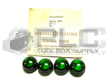 NEW LOT OF 4 GENERAL ELECTRIC CR104PXL01G GREEN PILOT LIGHT LENS 