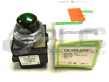 NEW GENERAL ELECTRIC CR104PLG22G GREEN INDICATING LIGHT 