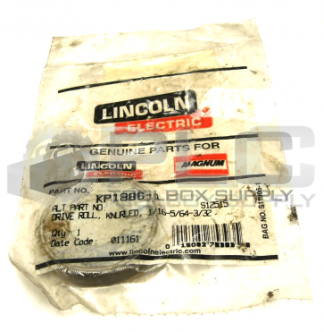 NEW SEALED LINCOLN ELECTRIC KP1886-1 DRIVE ROLL KNURLED ALT PART # S12515