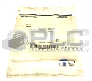 NEW SEALED ALLEN BRADLEY 800T-N320B SER C PILOT LIGHT LED LAMP 120 V BLUE