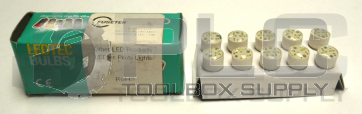 NEW BOX OF 10 FUSETEK BA9SLED24W LEDTEC BULBS WHITE QTY 10