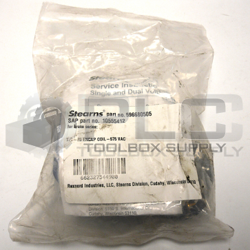 NEW STEARNS 596680505 KIT-#8 ENCAP COIL-575 VAC 
