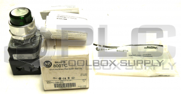 NEW IN BOX ALLEN BRADLEY 800TC-QBH2G 30MM MOMENTARY PUSH BUTTON GREEN