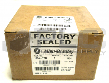 NEW FACTORY SEALED ALLEN BRADLEY 1794-TBN SER A TERMINAL BASE 2WIRE FLEX I/O