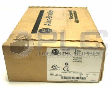 NEW SEALED ALLEN BRADLEY 1761-NET-AIC SER B ADVANCED INTERFACE CONVERTER REV B
