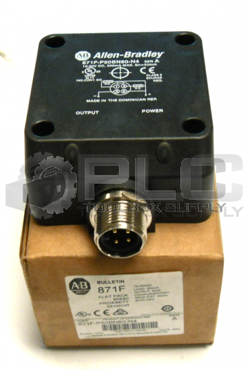 NEW IN BOX ALLEN BRADLEY 871F-P50BN80-N4 SER A FLAT PACK 80X80 PROXIMITY SENSOR