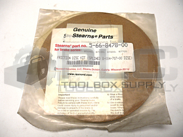 NEW STEARNS 5-66-8478-00 FRICTION DISC KIT