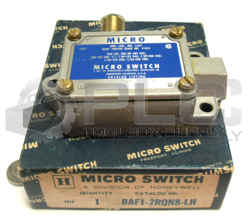 NEW IN BOX MICRO SWITCH BAF1-2RQN8-LH ENCLOSED LIMIT SWITCH