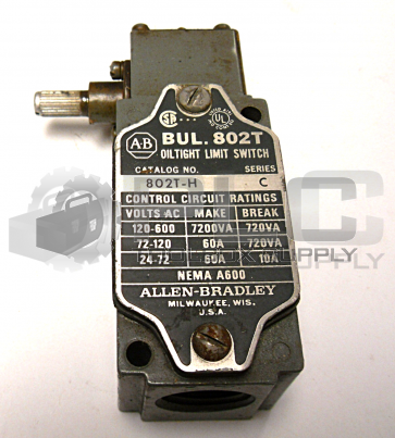 ALLEN BRADLEY 802T-H LIMIT SWITCH SER. C 