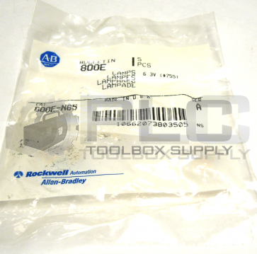 NEW ALLEN BRADLEY 800E-N65 LAMPS 6.3V 5 PIECES 