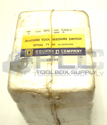 NEW SEALED SQUARE D 9012 GAW-5 PRESSURE SWITCH 9012GAW5