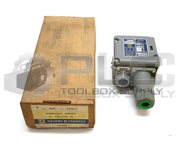 NEW IN BOX SQUARE D ADW-3 PRESSURE CONTROL SWITCH CLASS 9012