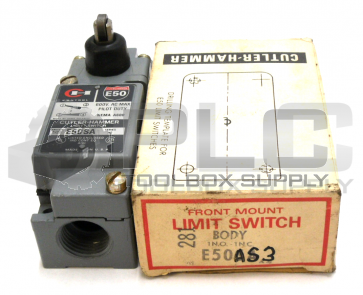 NEW IN BOX CUTLER HAMMER E50AS3 FRONT MOUNT LIMIT SWITCH BODY