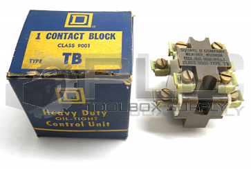 NEW IN BOX SQUARE D TB 9001 CONTACT BLOCK CLASS 