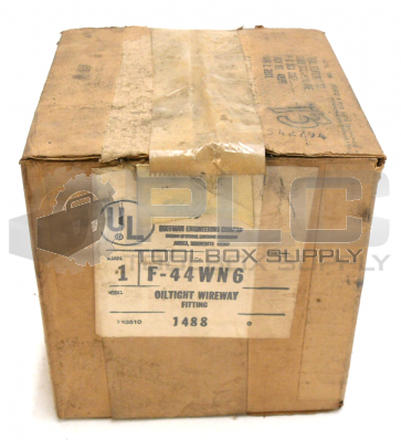 NEW IN BOX HOFFMAN F-44WN6 OILTIGHT WIREWAY FITTING