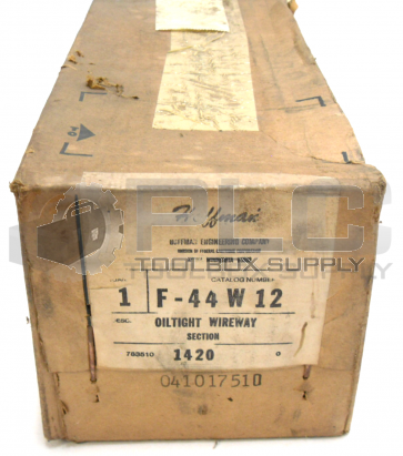 NEW SEALED HOFFMAN F-44W12 OILTIGHT WIREWAY SECTION