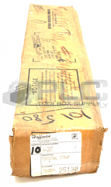 NEW SEALED QTY 10 HOFFMAN A20T TERMINAL STRAP