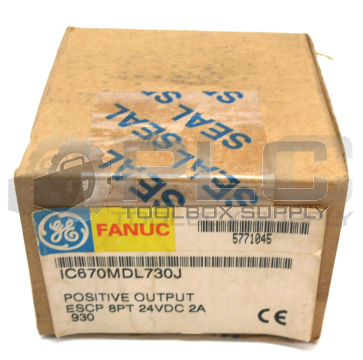 NEW SEALED FANUC IC670MDL730J POSITIVE OUTPUT ESCP 8PT 24VDC 2A