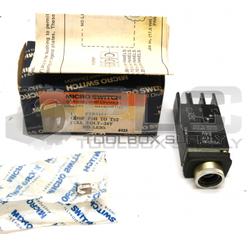 NEW IN BOX MICRO SWITCH PTW5151 SWITCH PUSH TO TEST INDICATOR 24V